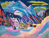 Ernst Ludwig Kirchner Davos'ta Kış Kanvas Tablo