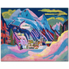 Ernst Ludwig Kirchner Davos'ta Kış Kanvas Tablo