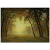 Albert Bierstadt Açıklıktaki Geyikler, Yosemite Kanvas Tablo