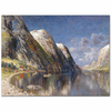 Karl Kaufmann Drontheim Fiyordu Kanvas Tablo