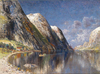 Karl Kaufmann Drontheim Fiyordu Kanvas Tablo