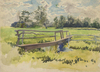 Landscape, Marsh and Bridge by Edwin Austin Abbey
