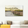 Egyptian Landscape by Wilhelm Kuhnert as Fine Art Print