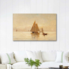 Emil Carlsen Sailboats in the Evening Art Print