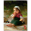 Emile Munier Elmalı Kız Kanvas Tablo