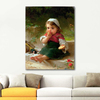 Emile Munier Elmalı Kız Kanvas Tablo