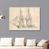 En Brig Tørrer Sejl by Christoffer Wilhelm Eckersberg as Art Print