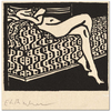 Nude Girl Lying On A Sofa by Ernst Ludwig Kirchner