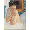 Erwachen (Sitzender Halbakt) by Leo Putz