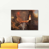 Expulsion Moon and Firelight by Thomas Cole as Art Print