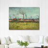 Factories at Clichy by Vincent van Gogh as Fine Art Print