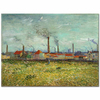 Factories at Clichy by Vincent van Gogh as Fine Art Print