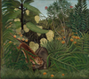 Henri Rousseau Kaplan ve Buffalo Döğüşü Kanvas Tablo