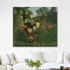 Henri Rousseau Kaplan ve Buffalo Döğüşü Kanvas Tablo