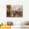 Fire on Kultorvet Copenhagen by Paul Fischer as Fine Art Print