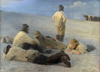 Peder Severin Krøyer Skagen Sahilinde Balıkçılar Kanvas Tablo