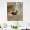 Flowers On A Window Ledge by John La Farge as Fine Art Print