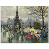 Flowersellers At Dr. Louises Bro In Copenhagen by Paul Fischer as Fine Art Print