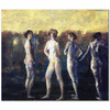 Four Figures by Arthur Bowen Davies as Art Print