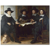 Four Officers of the Amsterdam Coopers by Gerbrand van den Eeckhout as Art Print