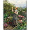 Gathering Flowers Along The River by Daniel Ridgway Knight