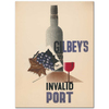 Edward McKnight Kauffer Gilbey's Invalid Port D174 Kanvas Tablo