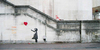 Banksy Kırmızı Balon ve Kız Kanvas Tablo