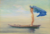 Girl In Bow Of Canoe Spreading Out Her Loin by John La Farge