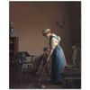 Girl Sweeping by William McGregor Paxton