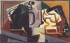 Glass and Water Bottle by Juan Gris
