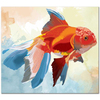 Gold Fish Composition as Art Print