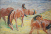 Franz Marc Otlayan Atlar Kanvas Tablo