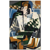 Juan Gris Palyaço Gitarı İle Kanvas Tablo