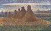 Georges Seurat Saman Yığınları Kanvas Tablo
