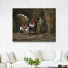 Horseman In A Courtyard by Frederick Arthur Bridgman as Art Print