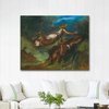 Hésiode Et La Muse by Eugene Delacroix as Art Print