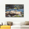 Winslow Homer Hudson Nehri Kanvas Tablo