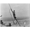 Lewis Hine Empire State Binasında Kanvas Tablo