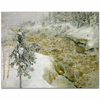 Imatra Falls In Snow by Akseli Gallen Kallela as Fine Art Print