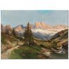 In The Dolomites by Karl Kaufmann as Fine Art Print