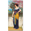 John William Godward Isis Tapınağı Bahçesinde Kanvas Tablo