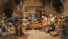 Inside a Coffee House Tunis by Jose Benlliure Gil