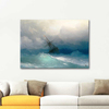 Ayvazovsky Fırtınalı Denizde Gemi Kanvas Tablo