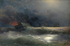 Ayvazovsky Yanan Gemi Kanvas Tablo