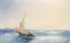 Ayvazovsky Ischia Adasında Yelkenliler Kanvas Tablo