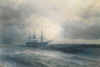 Ivan Ayvazovski Buharlı Gemi Kanvas Tablo