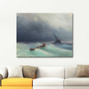 Ayvazovsky Denizde Fırtına Kanvas Tablo