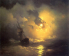 Ivan Ayvazovski Gece Fırtınası Kanvas Tablo