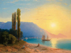 Ayvazovsky Yaltada Günbatımı Kanvas Tablo