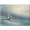 Ayvazovsky Fırtınada Şişen Yelkenler Kanvas Tablo